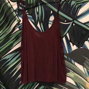 Maroon brandy Melville tank top